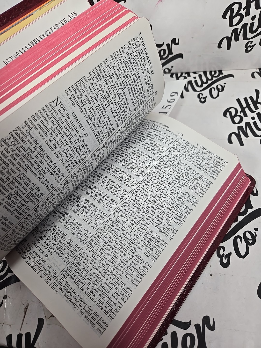 Holy Bible KJW New King James Version Old and New Testaments Bonded Leather RED