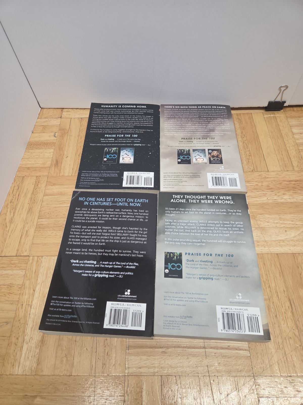 The 100 Series The 100 Complete 4 Book Set by Kass Morgan Paperback