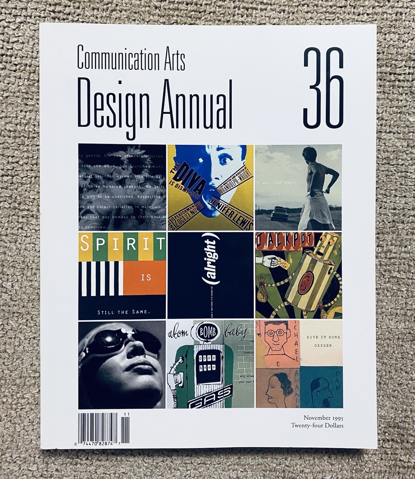 COMMUNICATION ARTS: DESIGN ANNUAL #36, (Nov 1995), Graphic Design, 350+ Pages