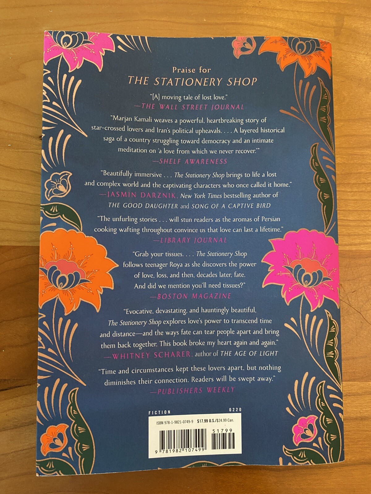 The Stationery Shop by Marjan Kamali (2020, Trade Paperback)