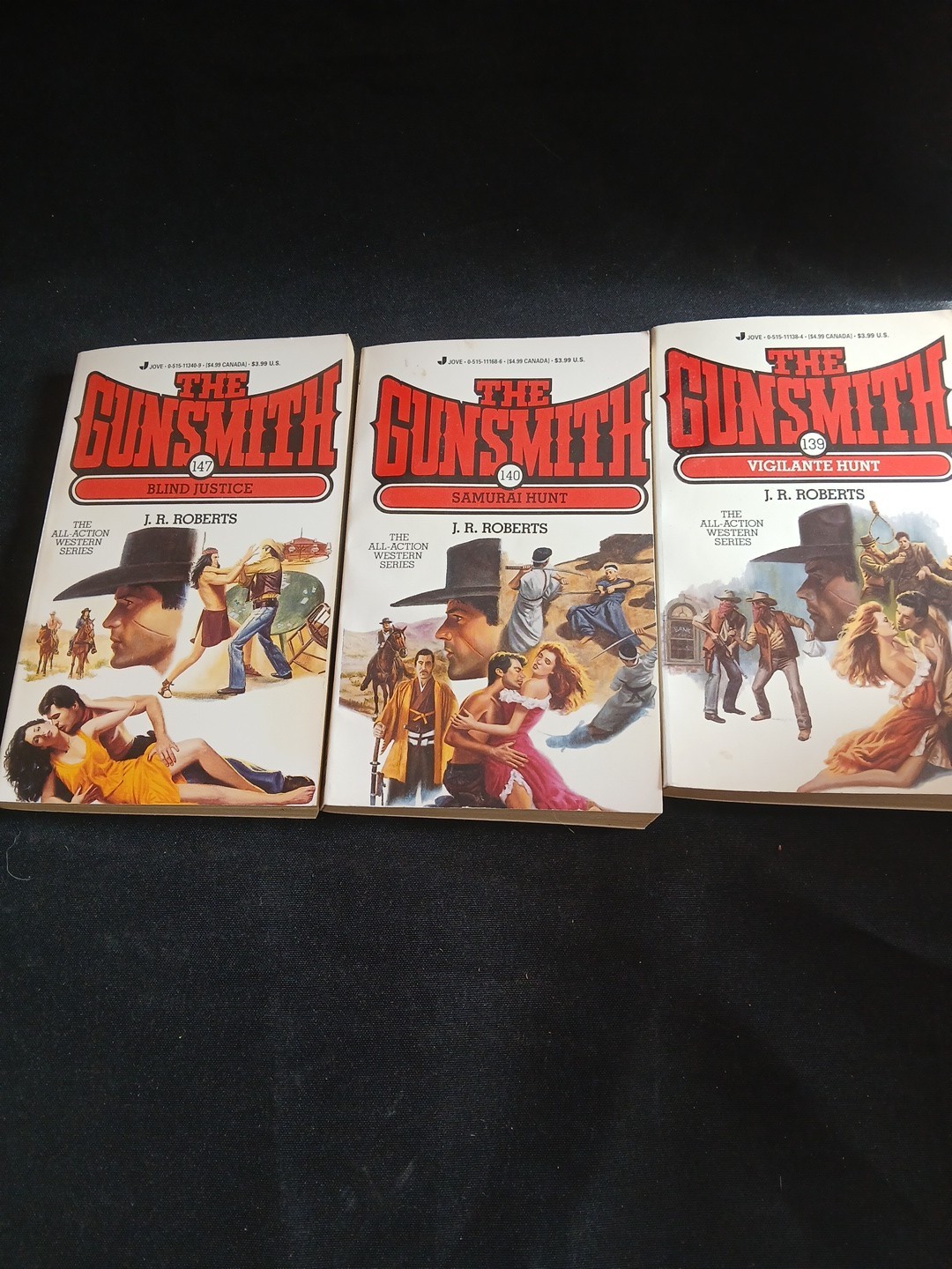 The Gunsmith Series 9 Books by J. R. Roberts (1990’s, Mass Market)