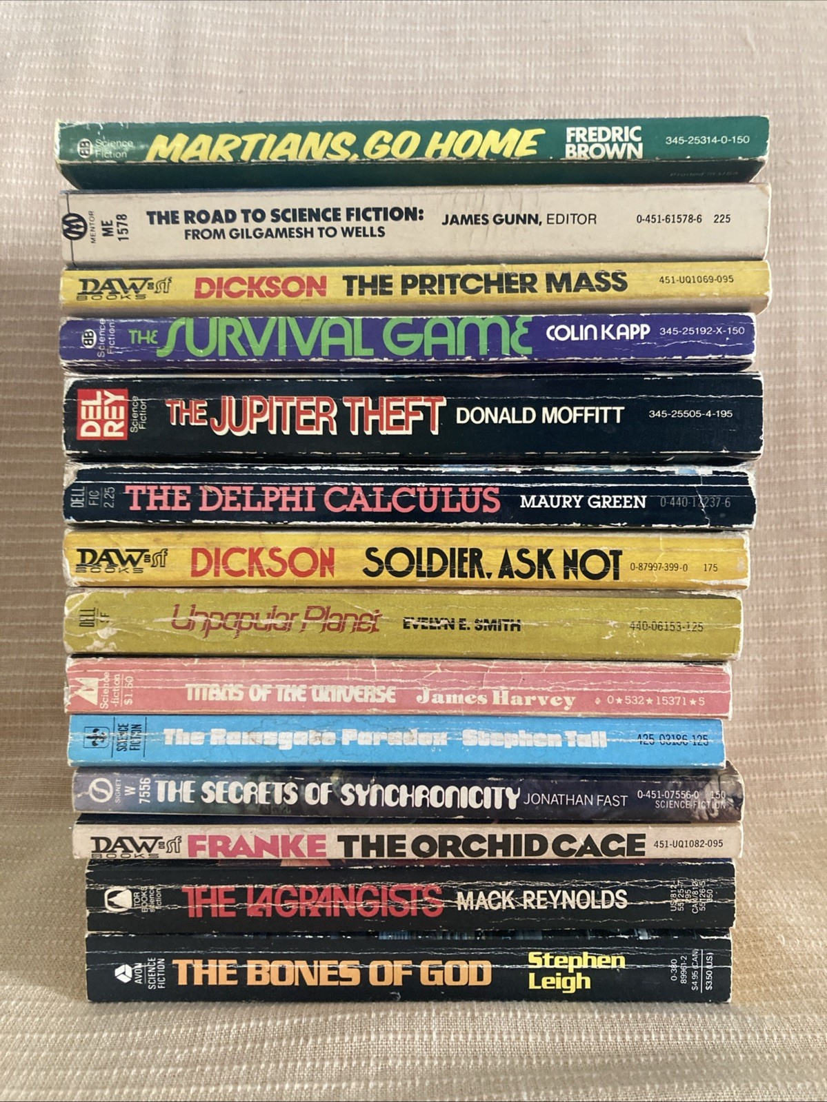 1970s Vintage Science Fiction Books Lot of 14 Great First Edition Titles!