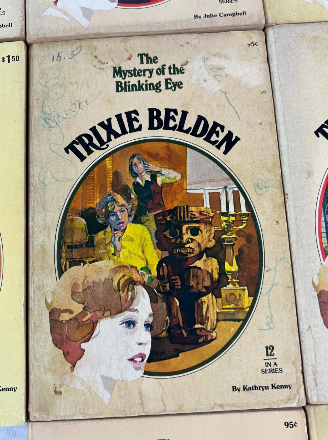 Lot of 10 Vintage Trixie Belden Mystery Series Paperback Books