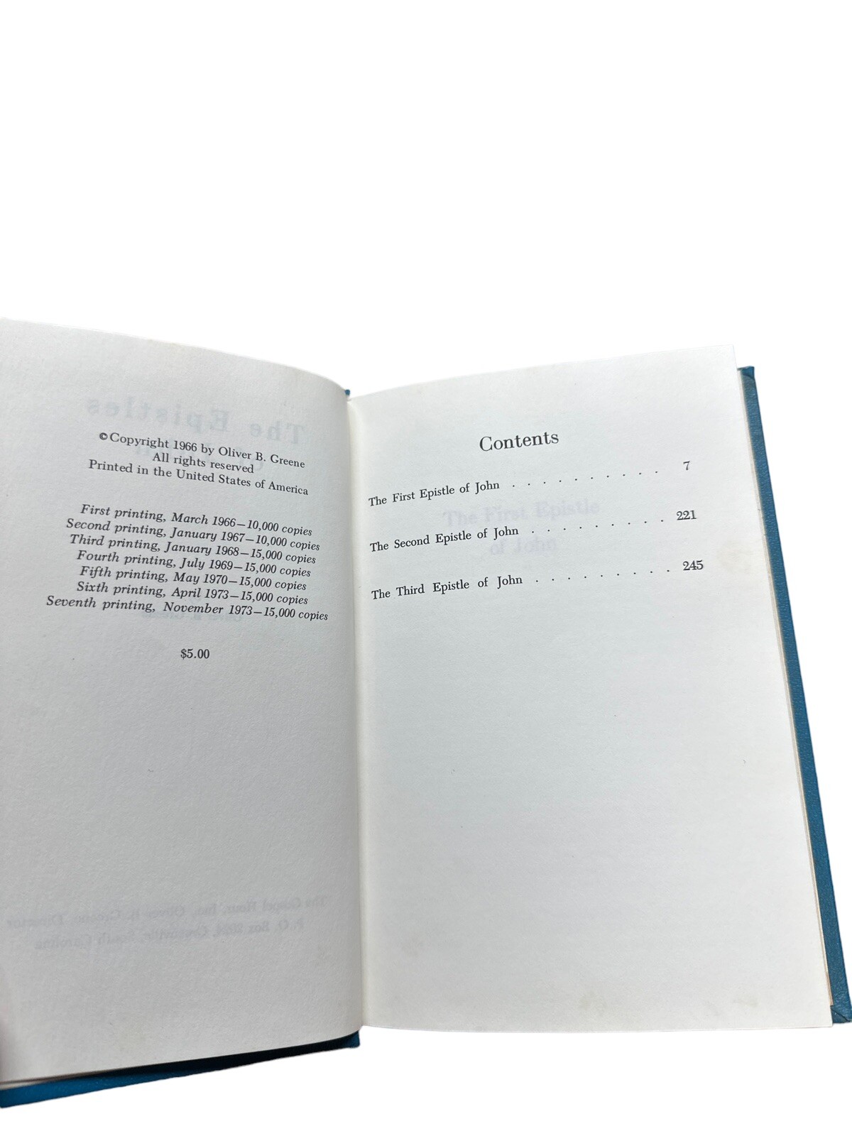 Vintage Gospel Hour – The Epistles Of John – Christian Hardcover Book