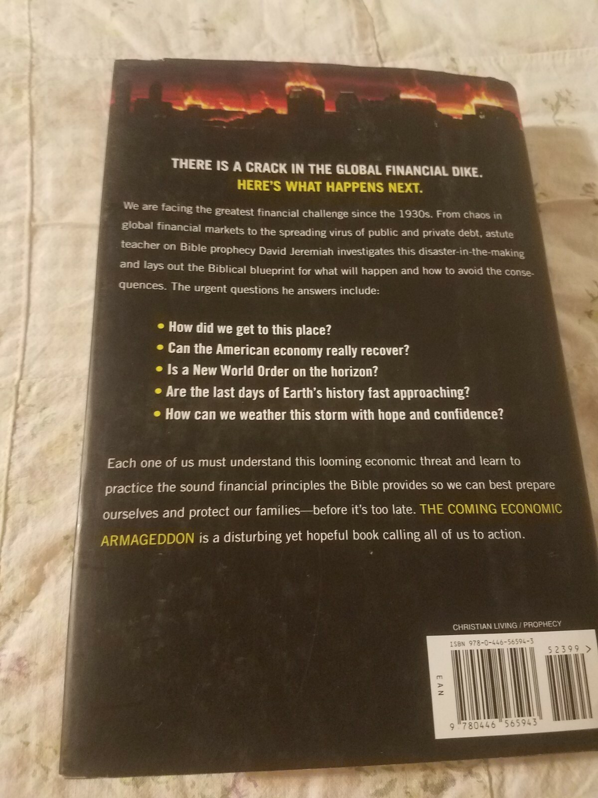 Dr. David Jeremiah The Coming Economic Armageddon Bible Prophecy 1st Ed HC/DJ