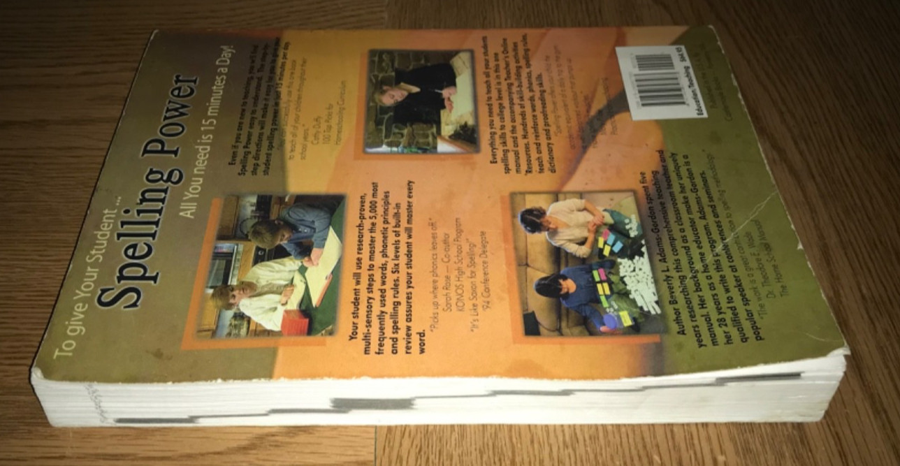 ADAMS GORDON’S SPELLING POWER FIFTH 5th EDITION BOOK CASTLEMOYLE TEXTBOOK