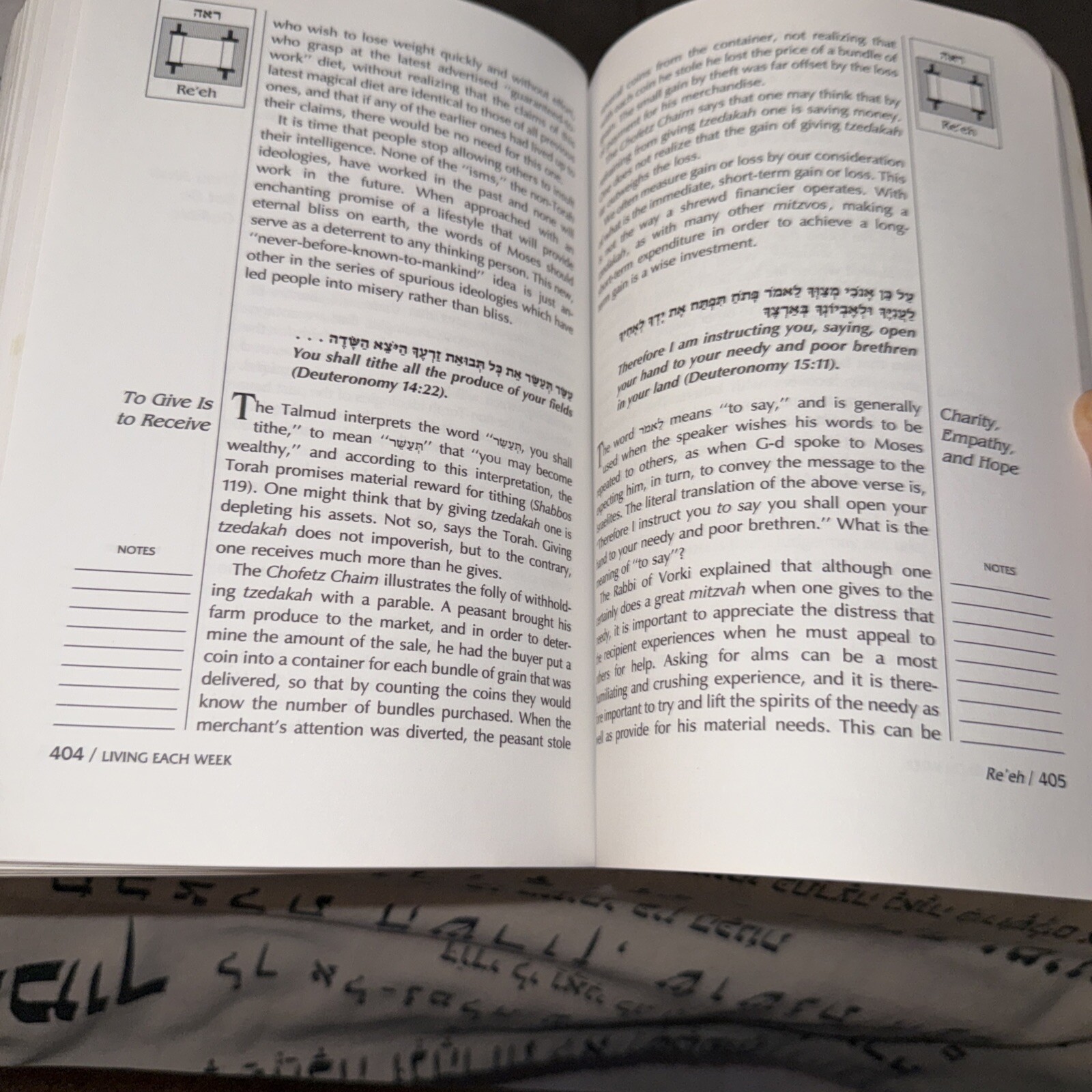 LIVING EACH WEEK By Rabbi Abraham J. Twerski / English And Hebrew