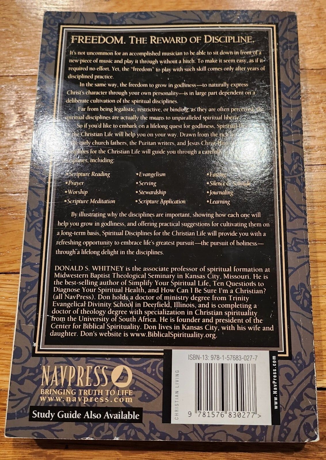 Spiritual Disciplines for the Christian Life by Donald S. Whitney – Good shape