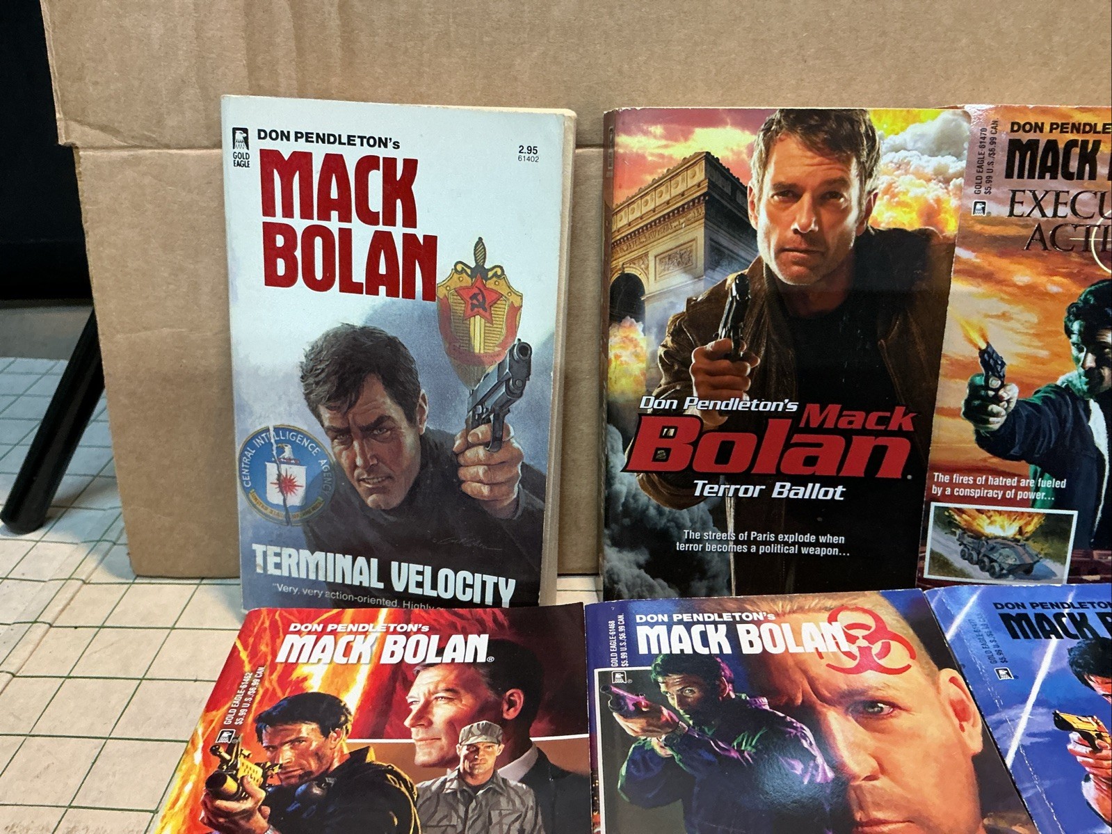 Don Pendleton’s Mack Bolan Paperback Lot of 11 First Editions Vintage