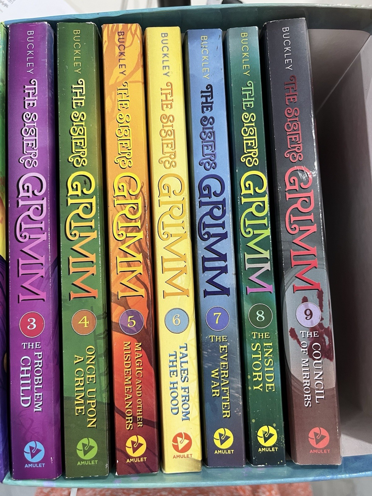 The Sisters Grimm Box Set Michael Buckley Books 3-9 7 Books