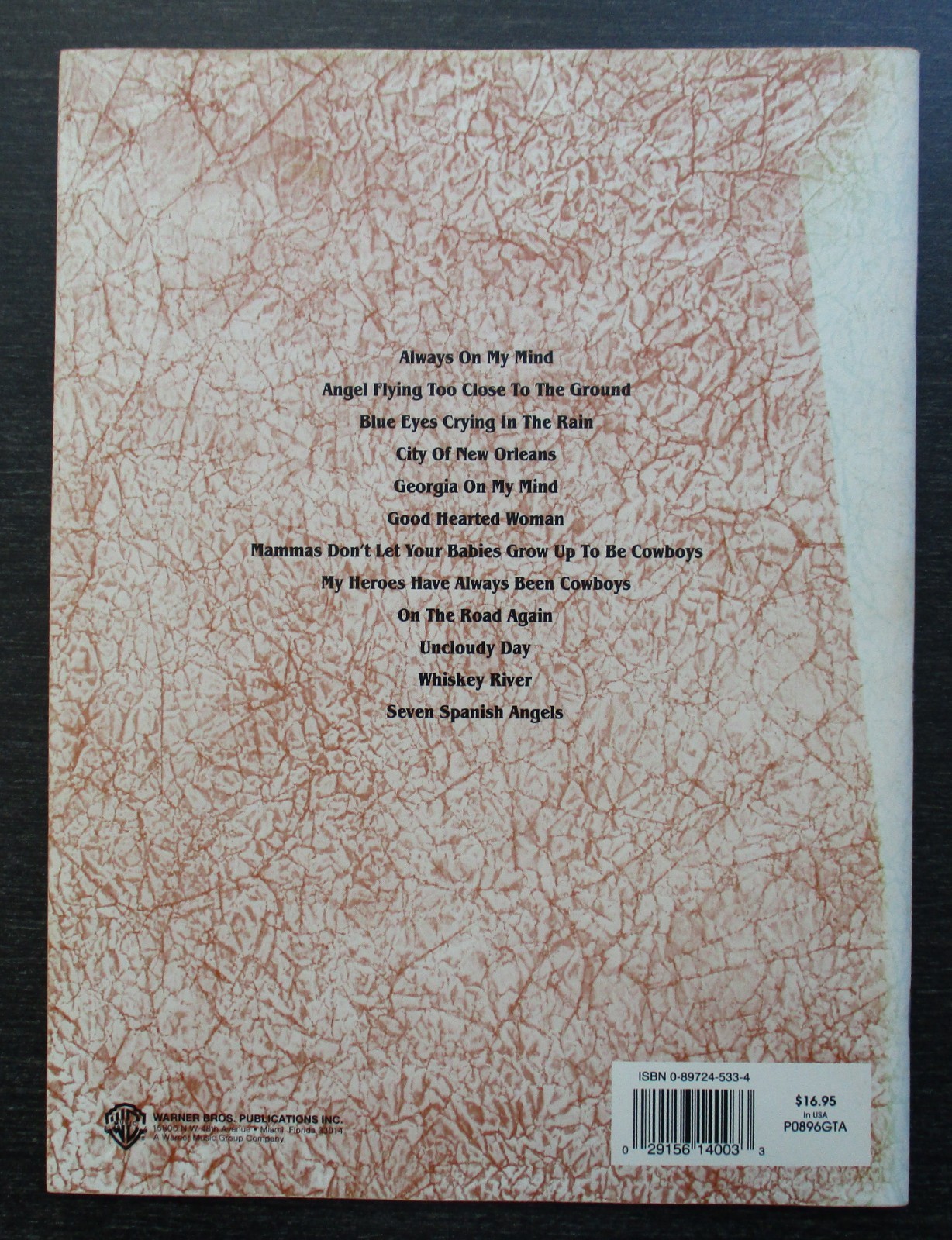 Willie Nelson Songbook : Authentic Guitar TAB by Willie Nelson (1995, Trade…