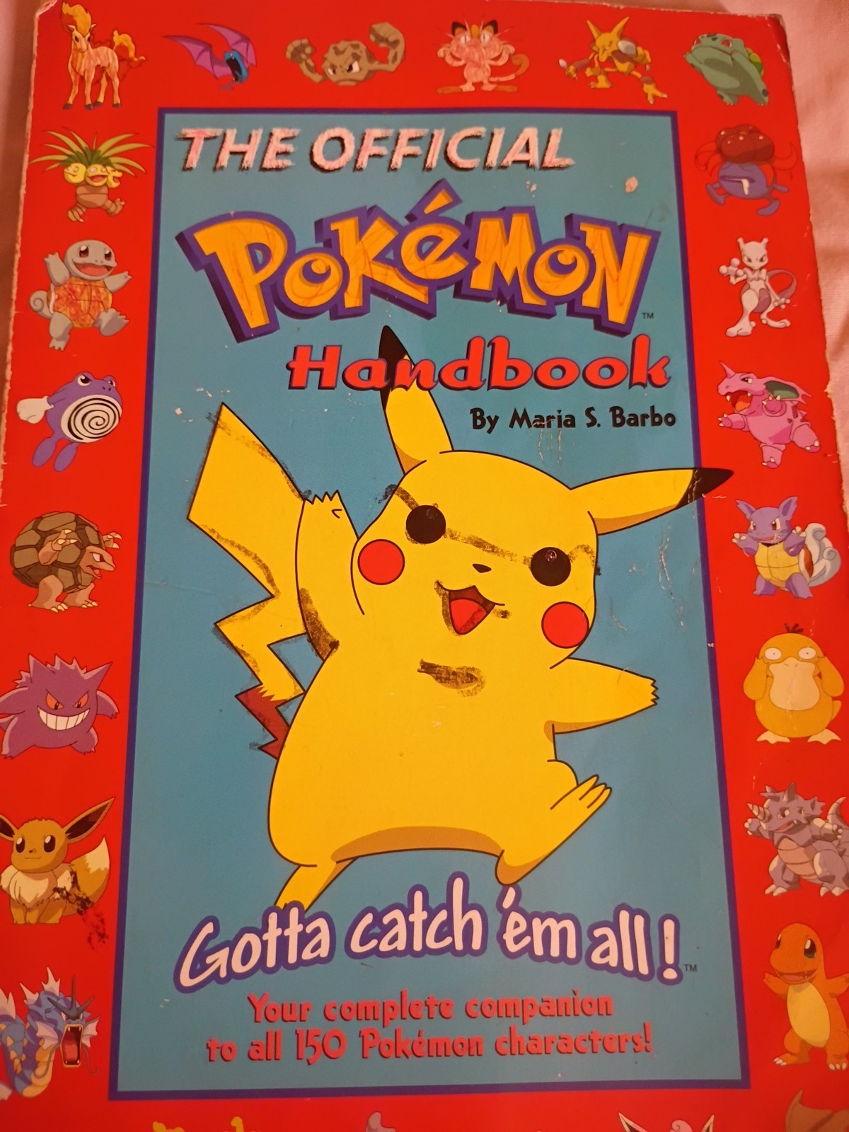 The Official Vintage Pokemon Handbook by Maria S. Barbo 1999 1st Scholastic Edit