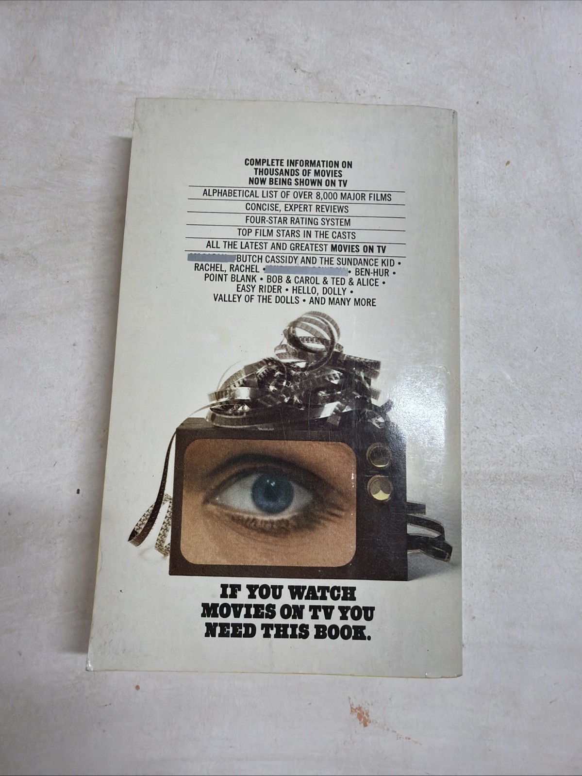 Movies On TV 1972-73 Edition PAPERBACK Steven H. Scheuer