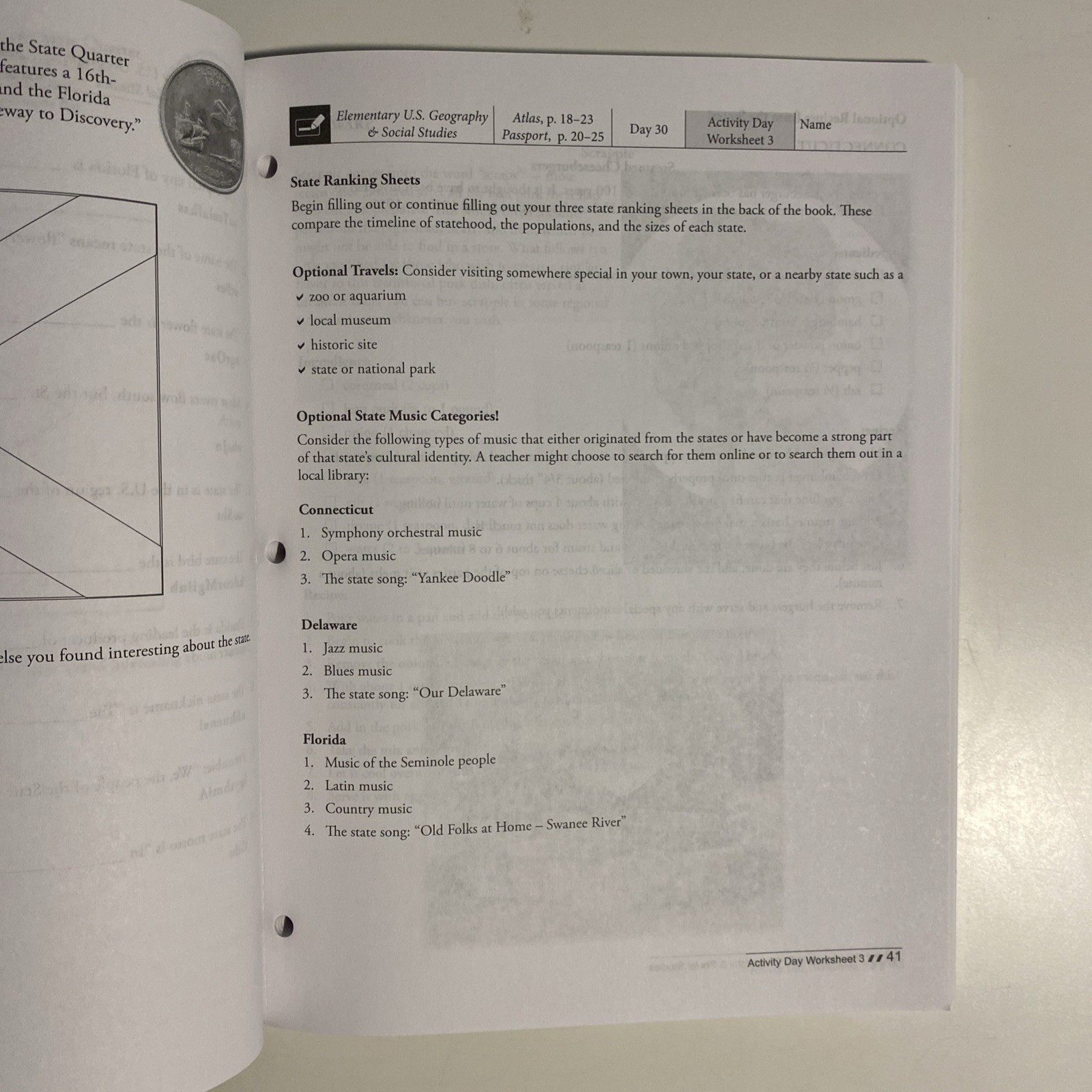 Elementary U.S. Geography & Social Studies (Teacher Guide)