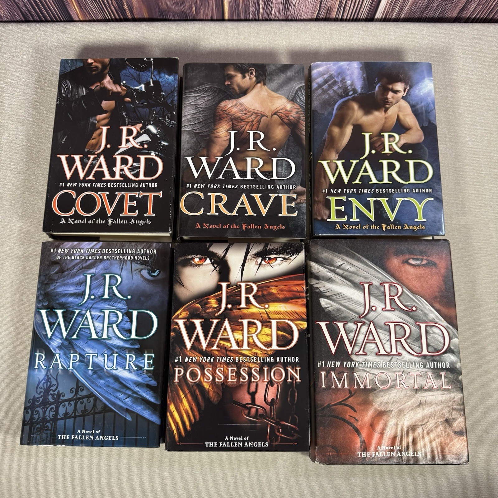 Lot of 6 ~ Hardcover Books ~ J.R. Ward ~ FALLEN ANGELS Series Rare Complete Set!