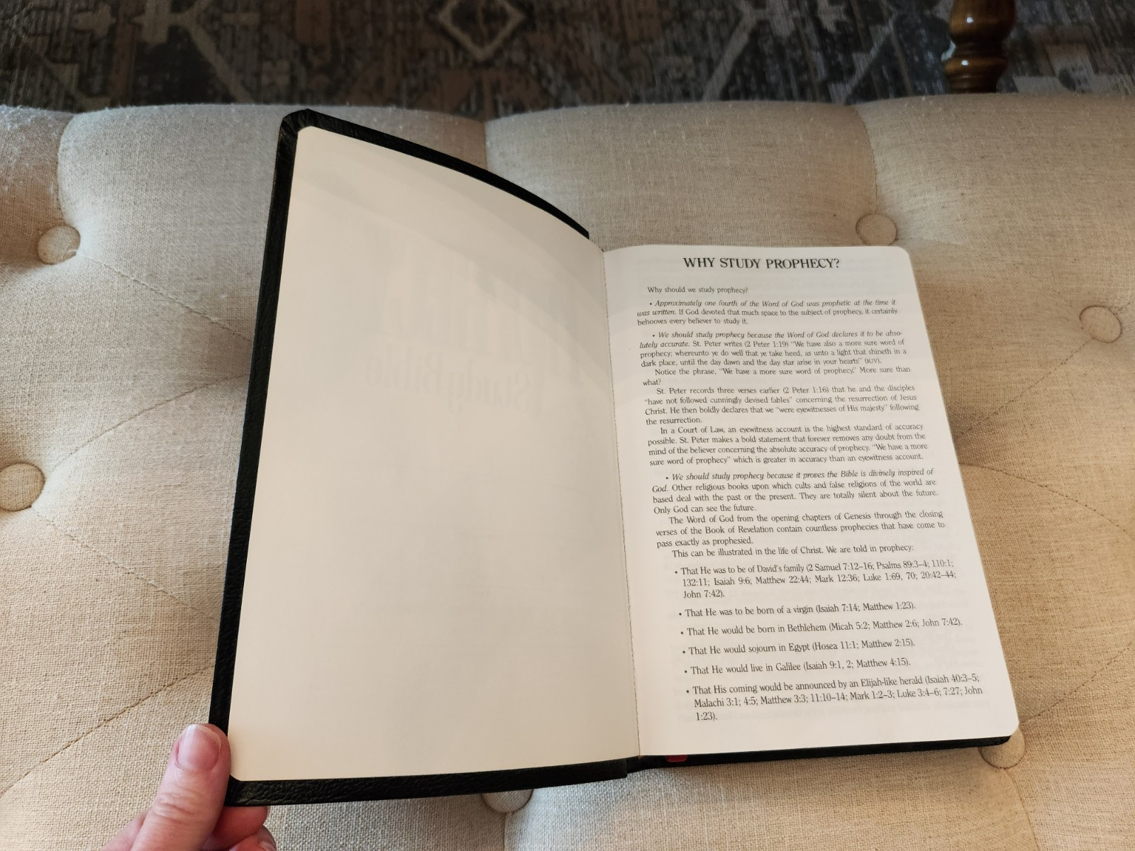 Prophecy Study Bible John Hagee Ministries NKJV Black Bonded Leather 1997