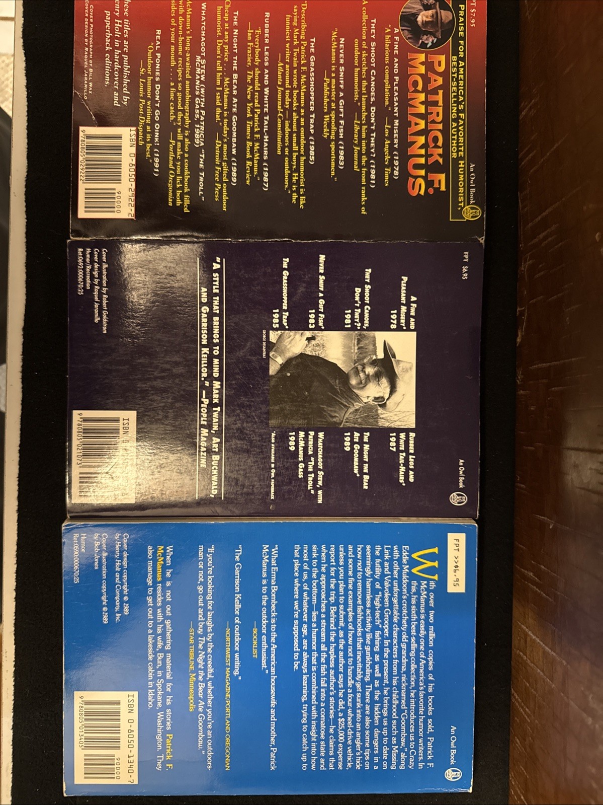 Patrick F. McManus Humor Lot Of 3 Paperbacks G-VG Condition