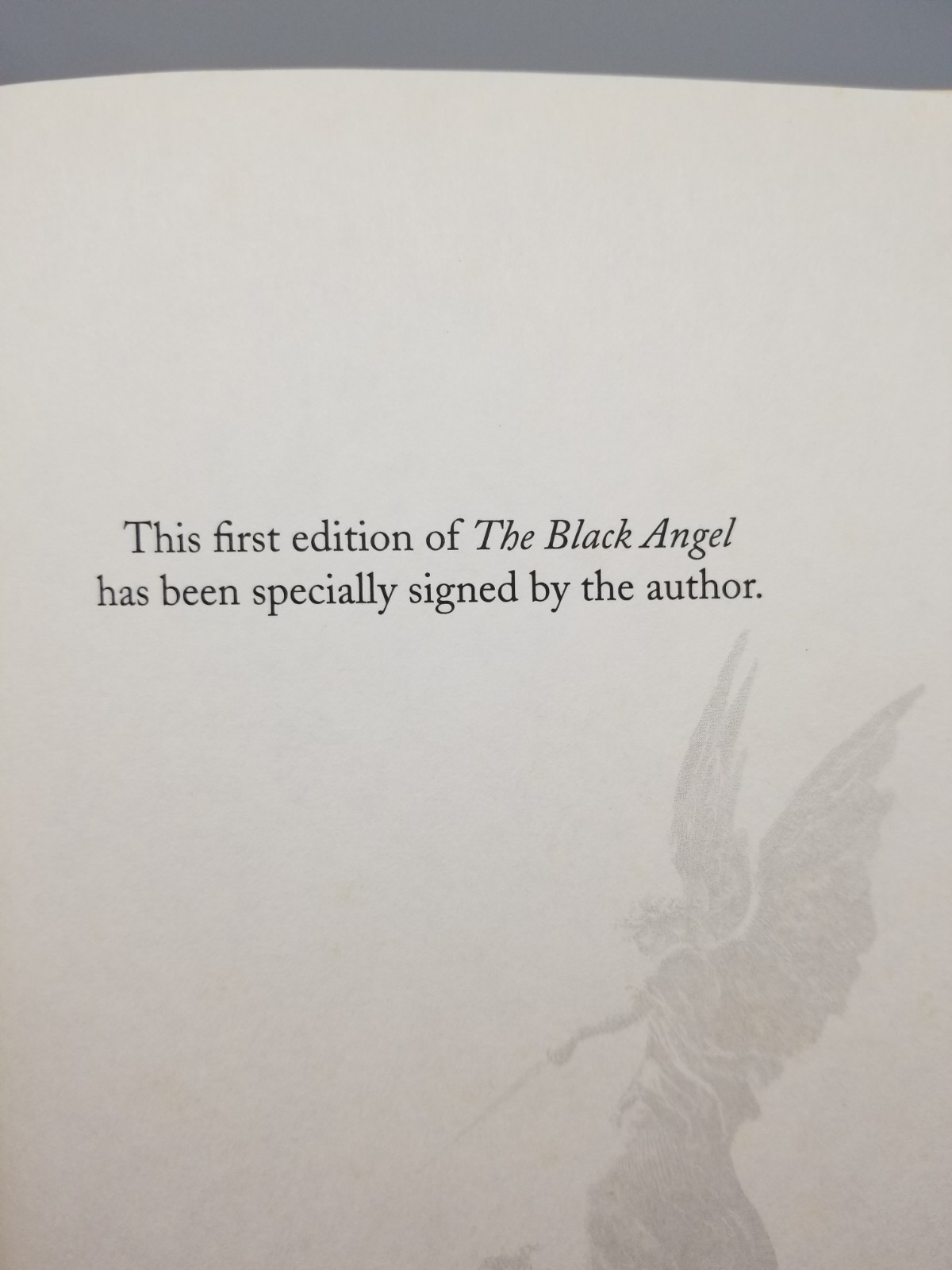 The Black Angel John Connolly Signed 1st Edition With CD