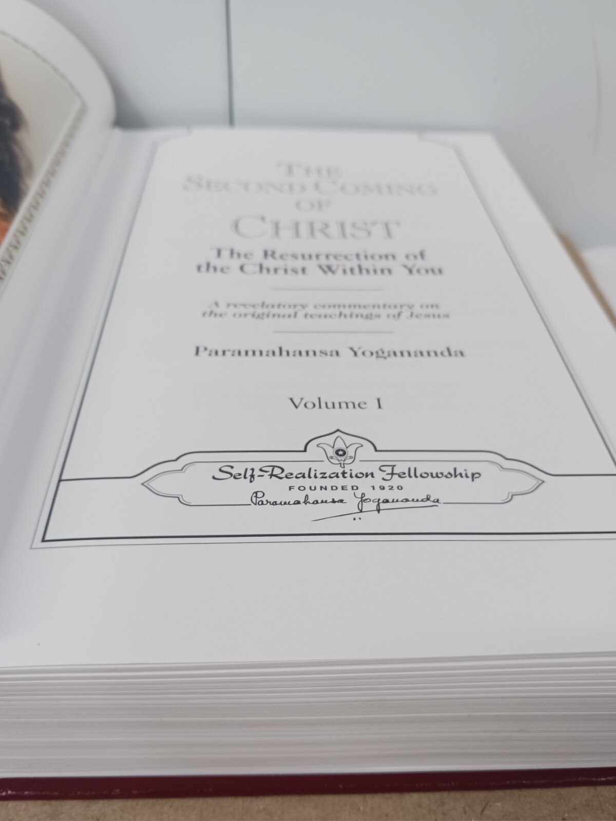 The Second Coming Of Christ Self-realization Fellowship Slip 2 Volumes