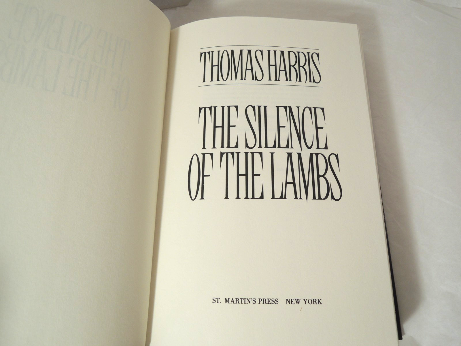 Silence of the Lambs by Thomas Harris Hardcover Dust Jacket 2nd Printing
