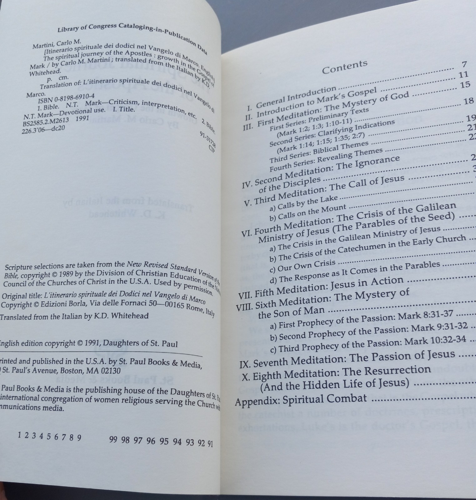 The Spiritual Journey of the Apostles: Growth in the Gospel of Mark