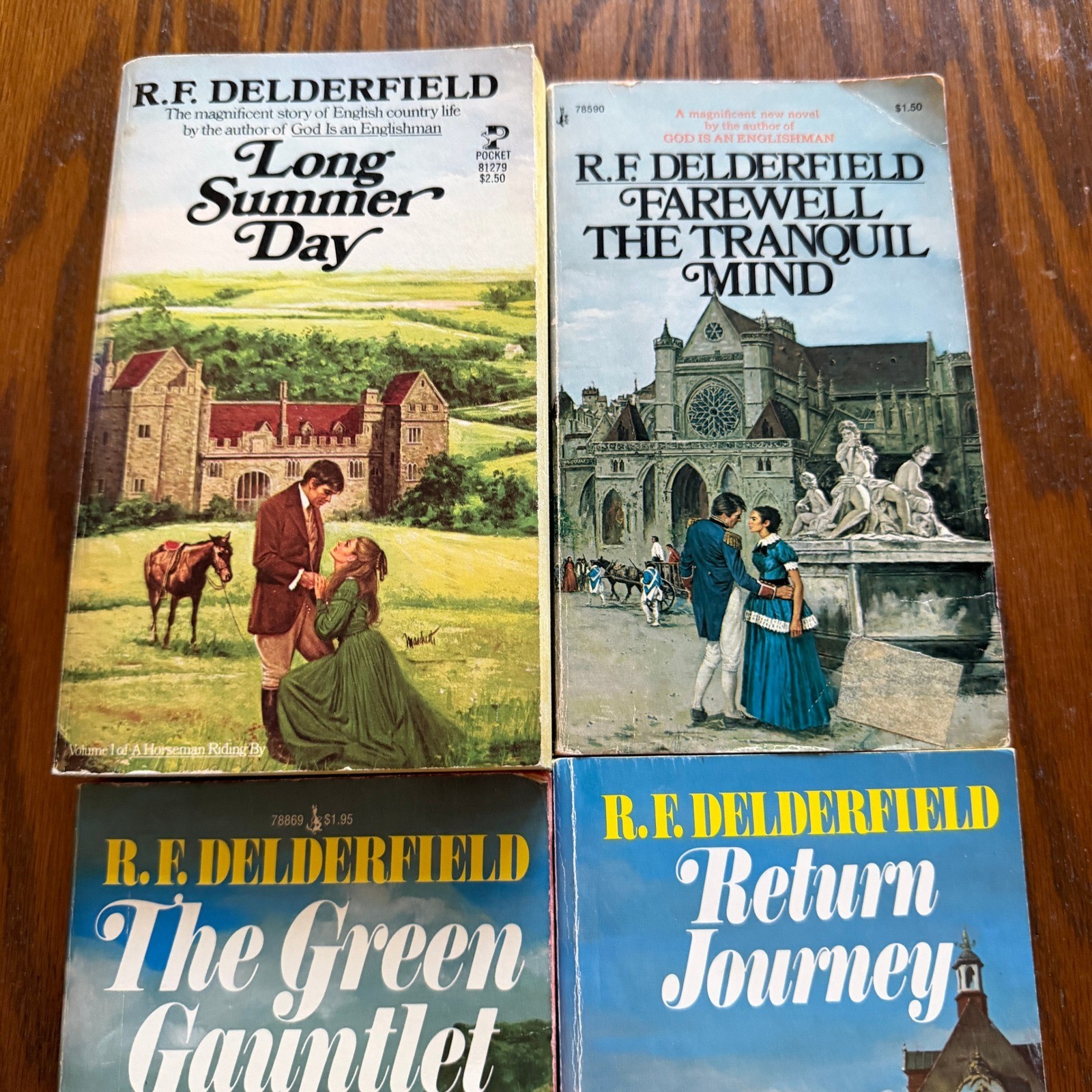 VTG R.F. Delderfield PB Book Lot Long Summer Day Green Gauntlet Farewell Return