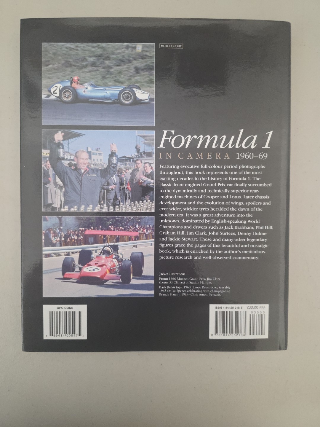 FORMULA 1 IN CAMERA 1960-69 By Paul Parker – Hardcover –Like New–