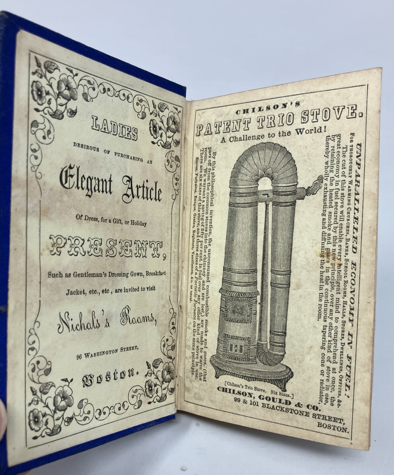 The Lady’s Almanac for 1856 Boston MA Miniature Book