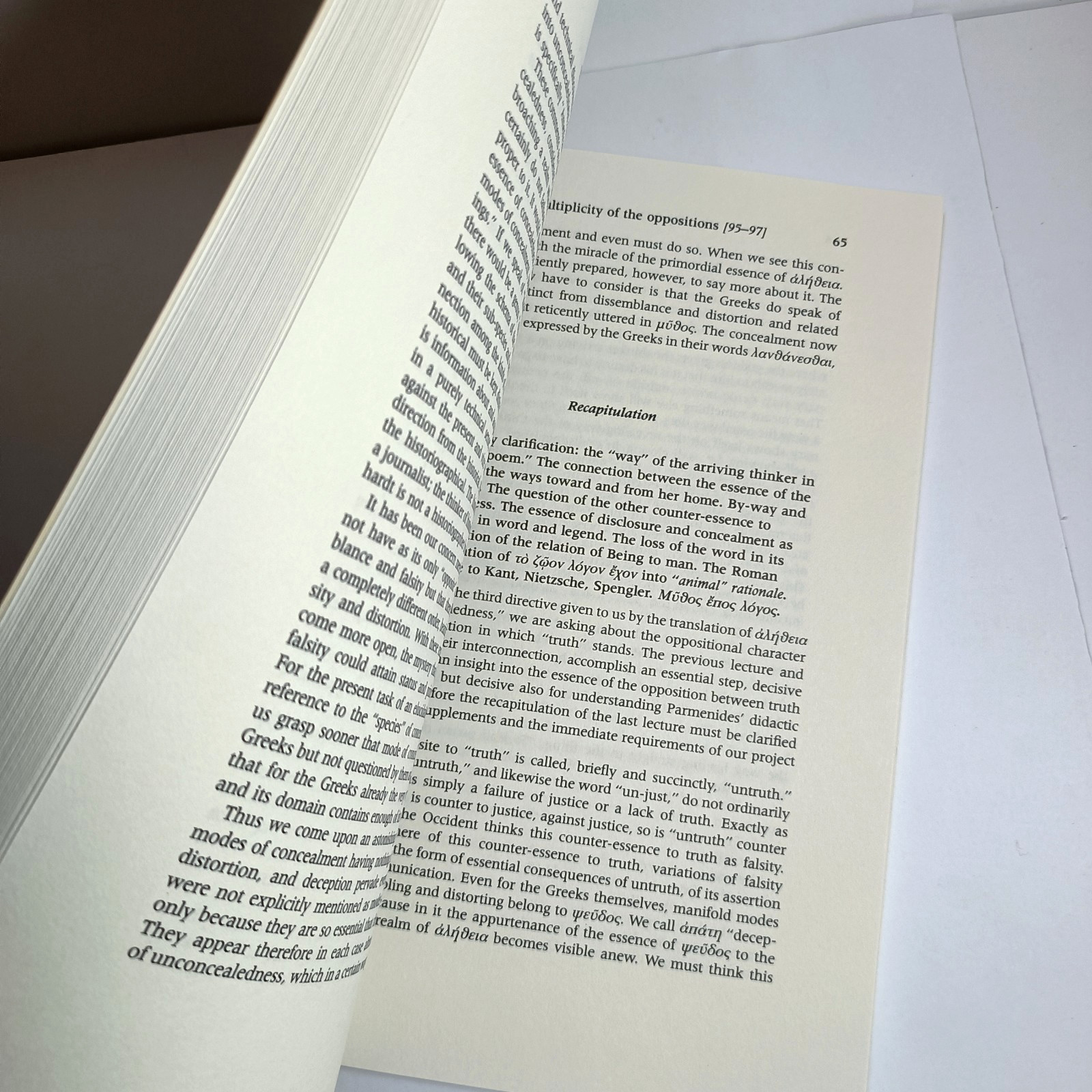 Parmenides Martin Heidegger 1992 translation Indiana Press 1998 edition