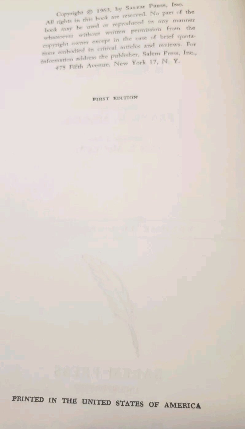 MASTERPIECES OF CHRISTIAN LITERATURE Summary Form 1960s Frank Magill 2 Vol Set