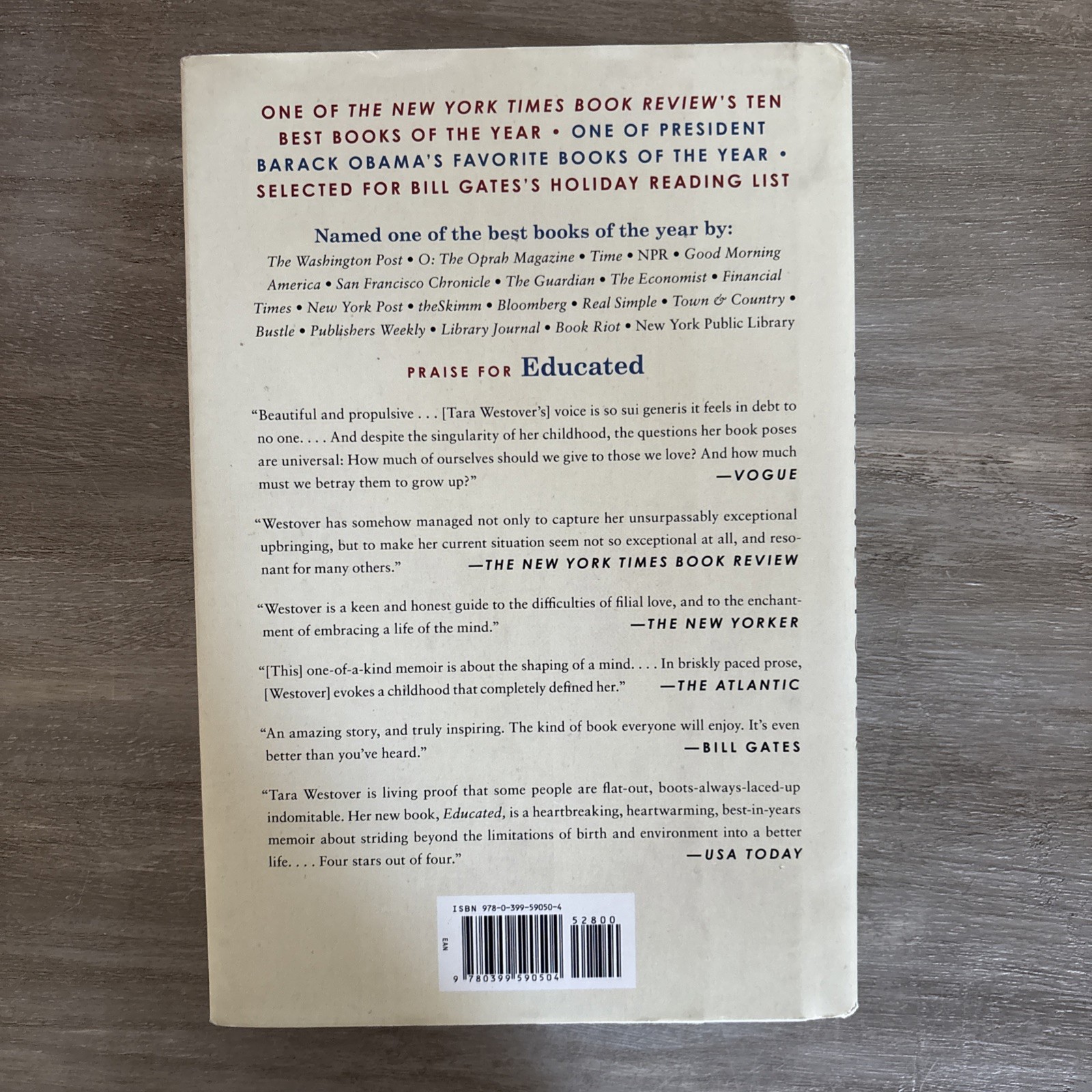 Educated : A Memoir by Tara Westover (2018, Hardcover)