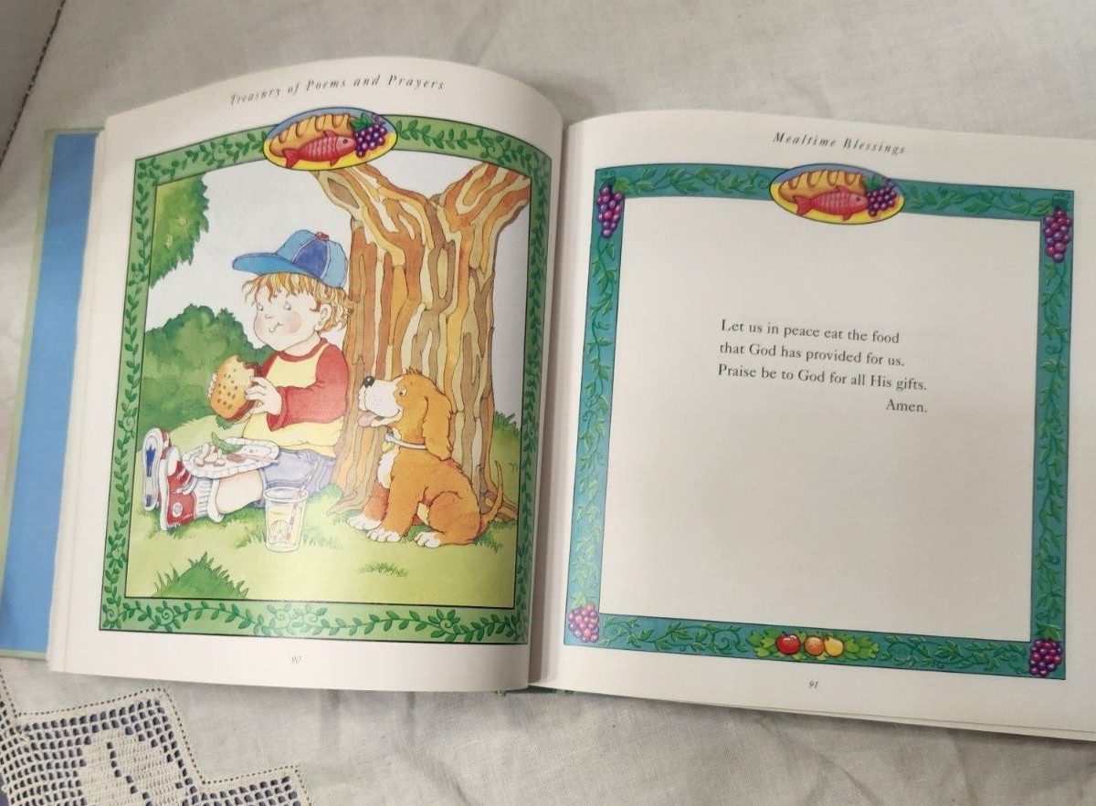 Poems and Prayers for Children beautiful book with gold edges & padded cover
