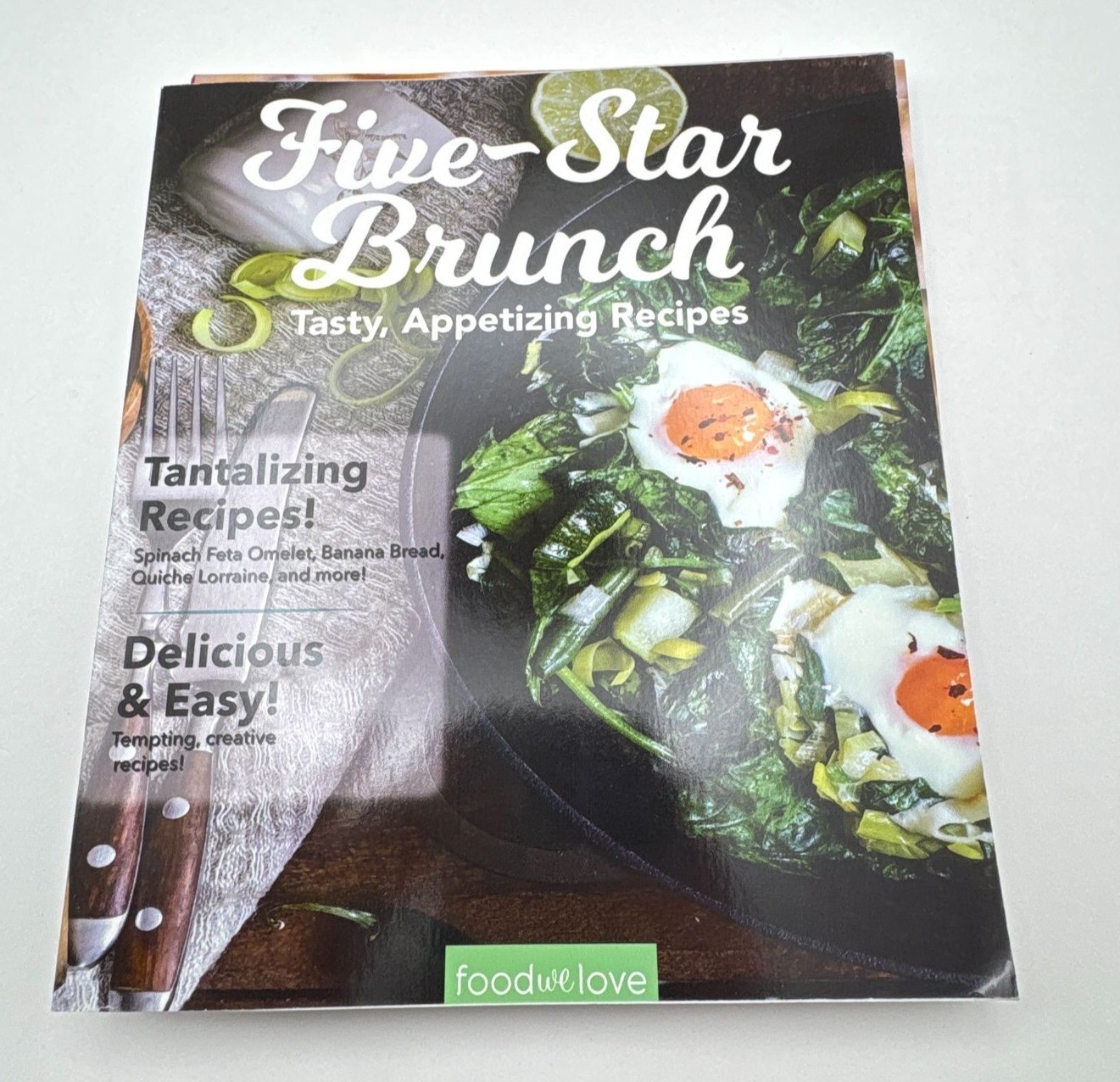 Food We Love Cookbook Lot of 4 Mediterranean Comfort Food Low Carb 5 Star Brunch