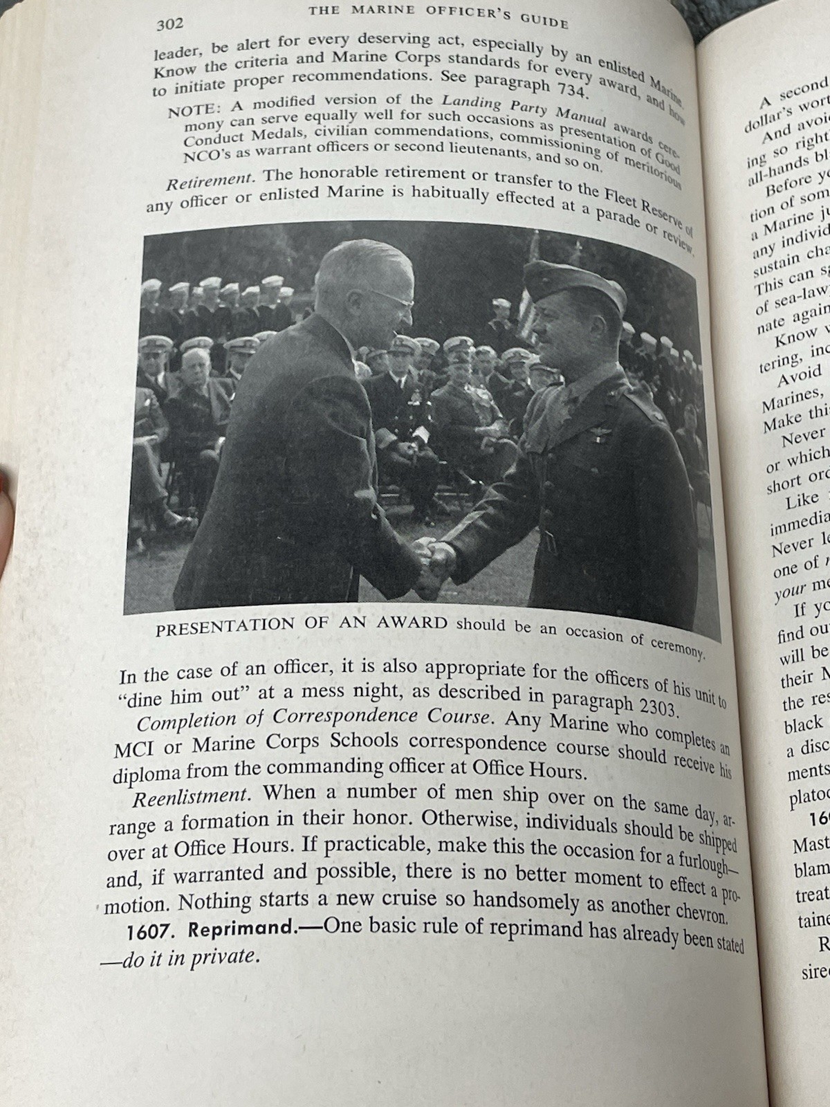 THE MARINES OFFICER’S GUIDE, United States Naval Institute Copy Right 1956