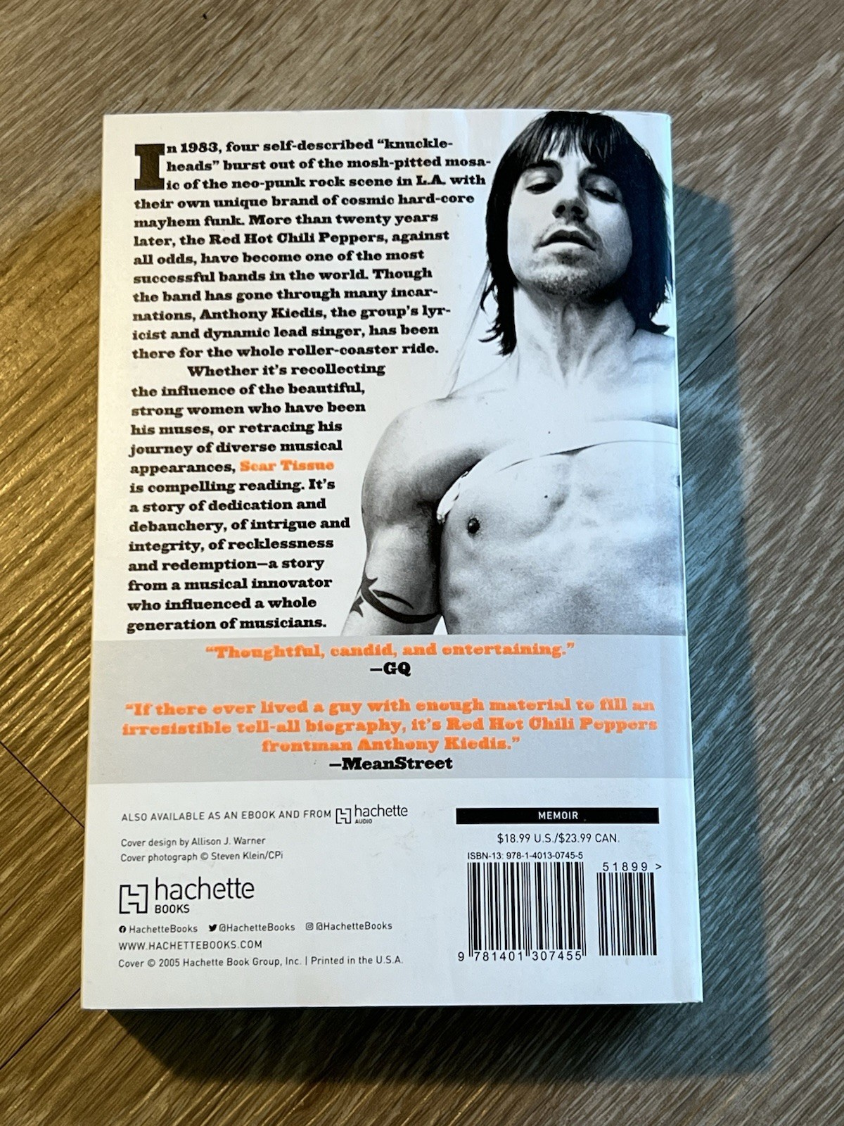 Scar Tissue – paperback Anthony Kiedis|Larry Sloman