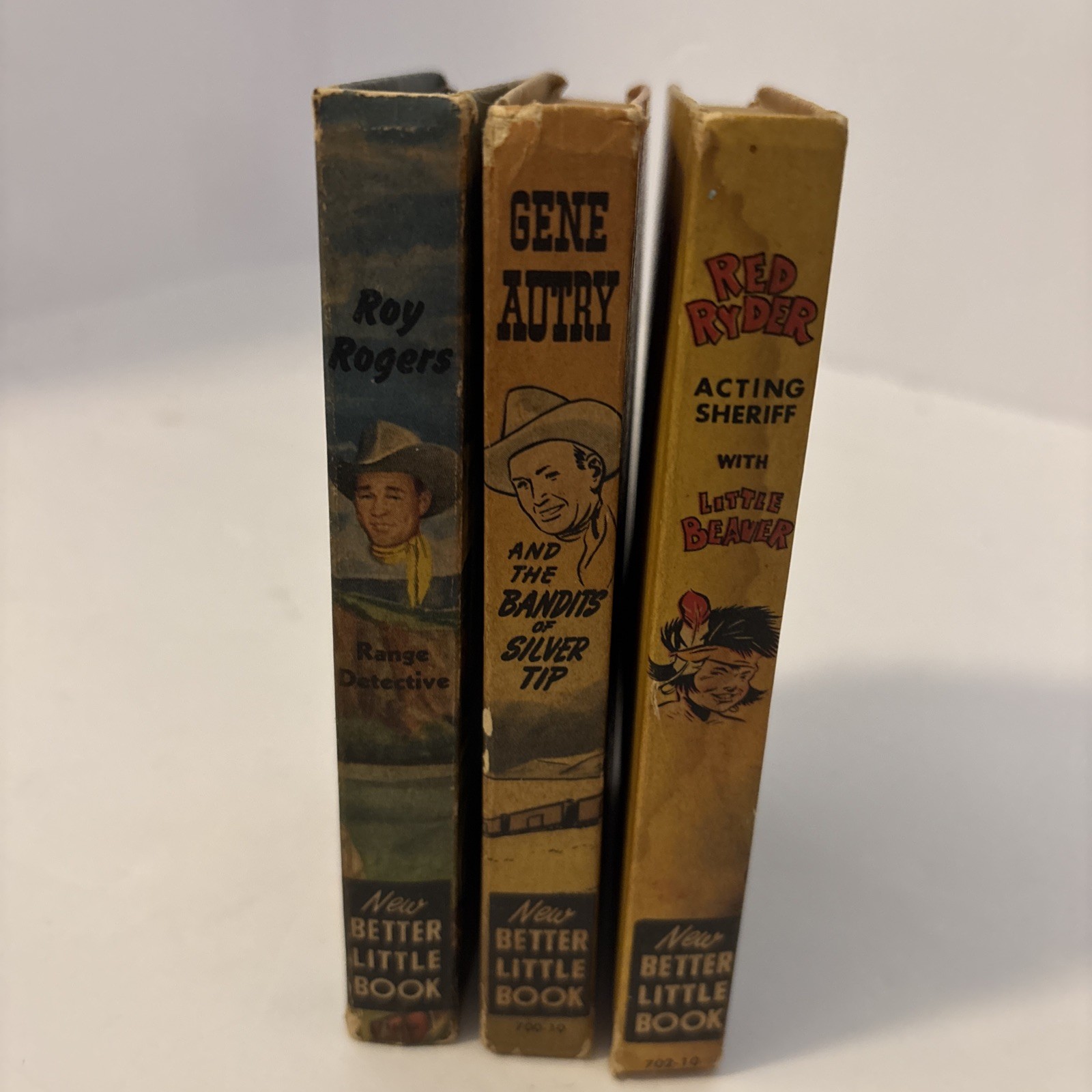 Lot Of 3 Vintage New Better Little Books Westerns