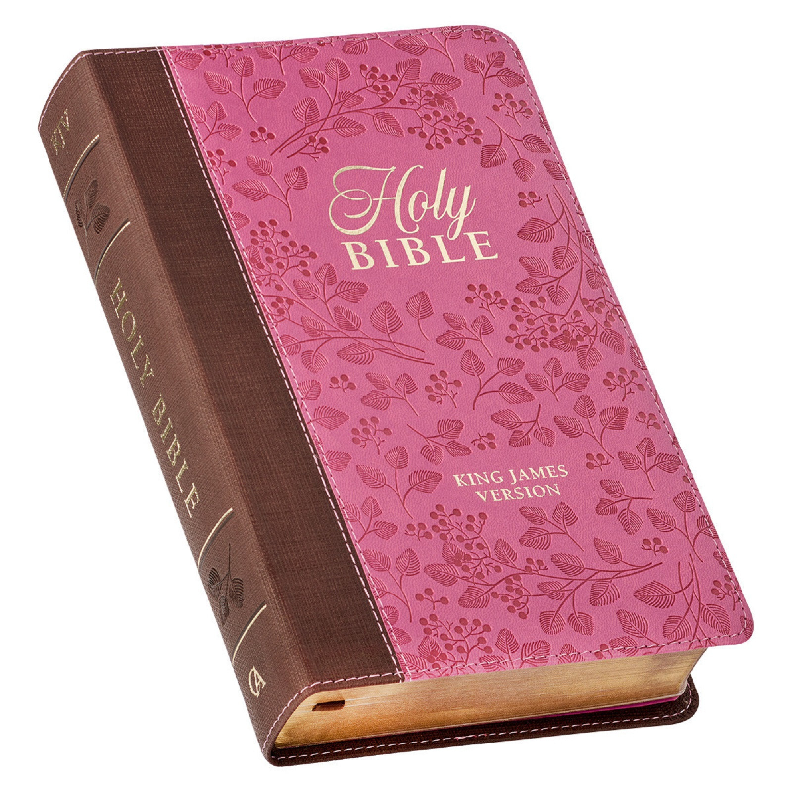 KJV Giant Print Brown Berry Pink Thumb Indexed BRAND NEW in Shrink Wrap!!!