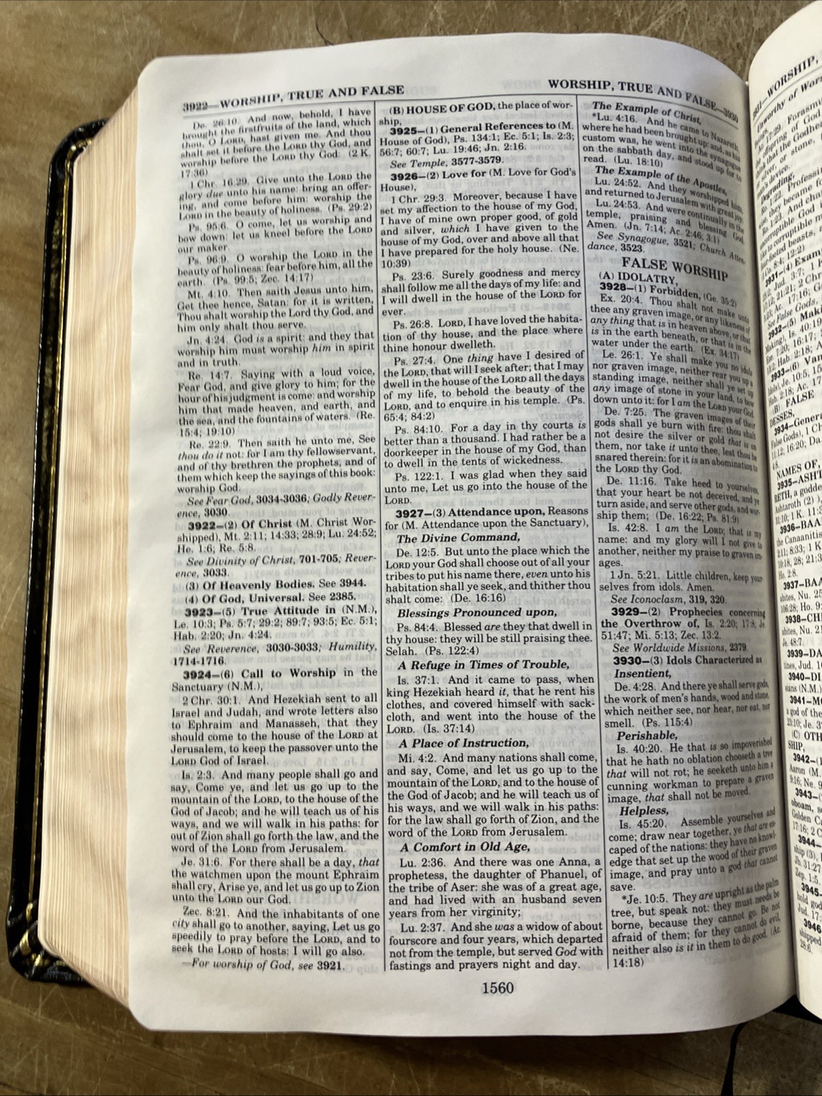 Rare 1988 Kirkbride Thompson Chain-Reference Bible KJV Handy Sz Genuine Leather
