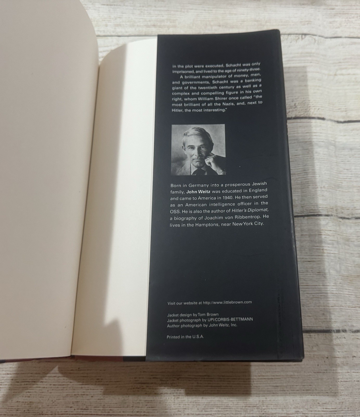 Hitler’s Banker John Weitz Hjalmar Horace Greeley Schacht Hardcover EXCELLENT