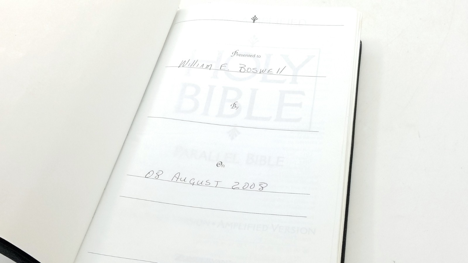 KJV Amplified AMP Parallel Bible by Zondervan Staff (1995, Leather)