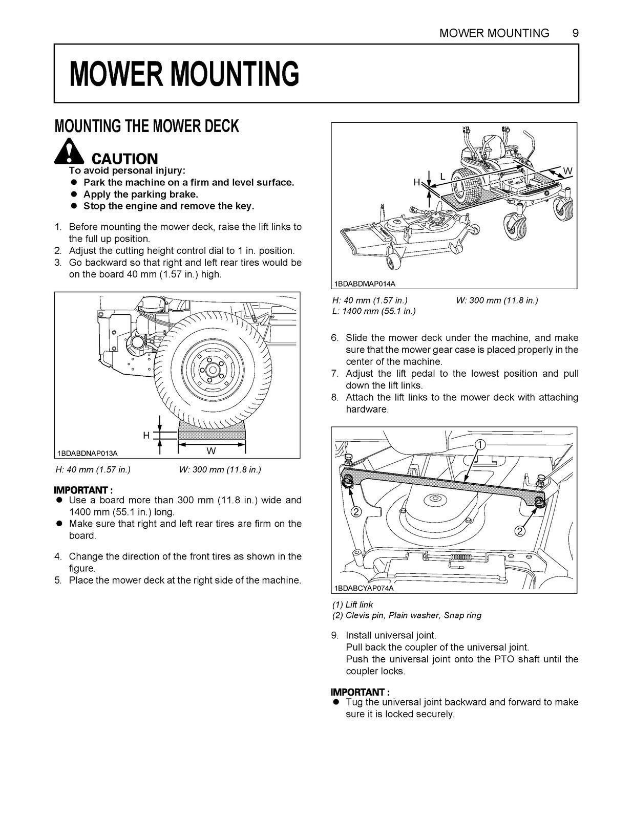KUBOTA ZG222A-AU ZG227A-AU ZERO TURN MOWER OPERATORS MANUAL , WIRE BOUND, JACKET