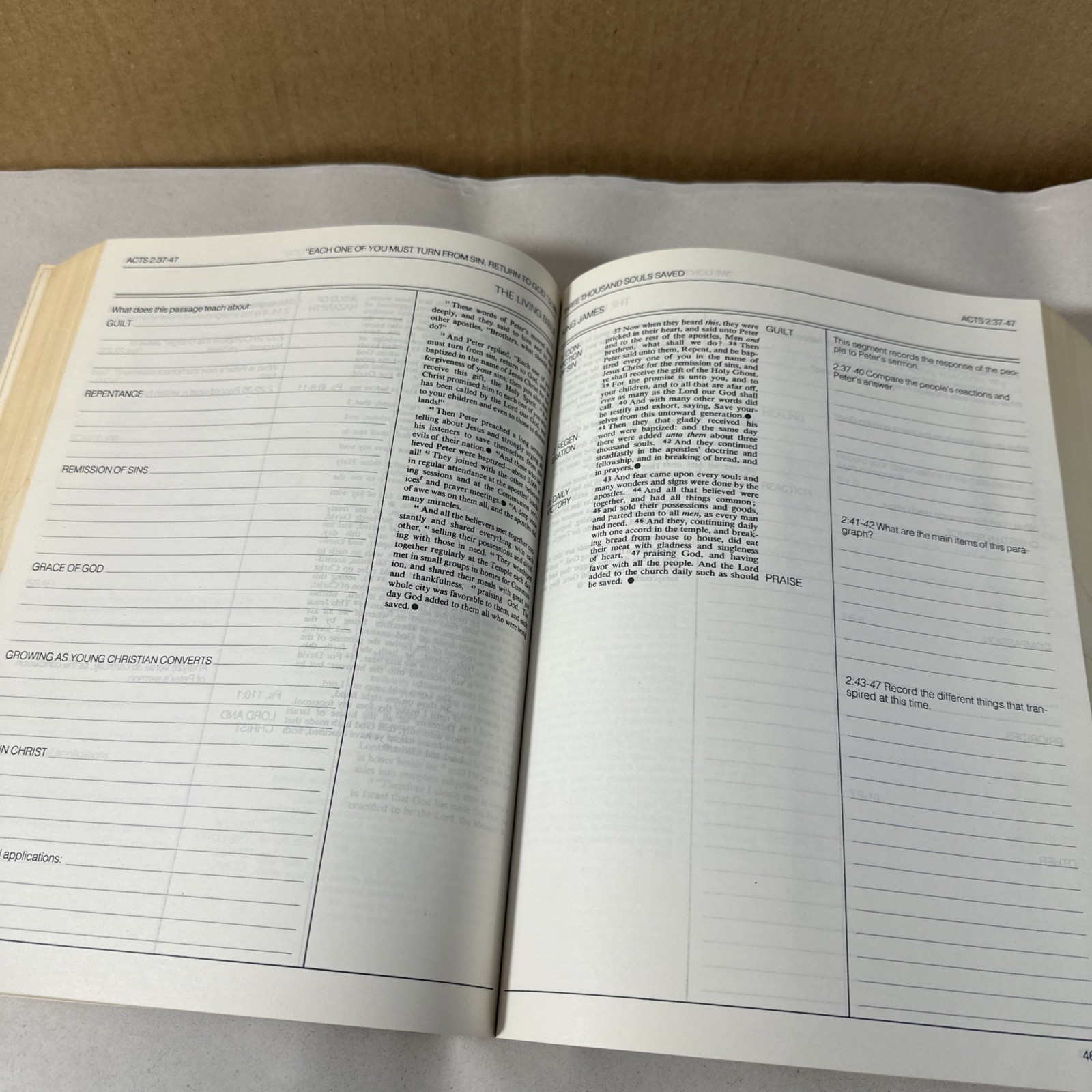 The Layman’s Bible Study Notebook by Irving Jensen 1978 Religion Book