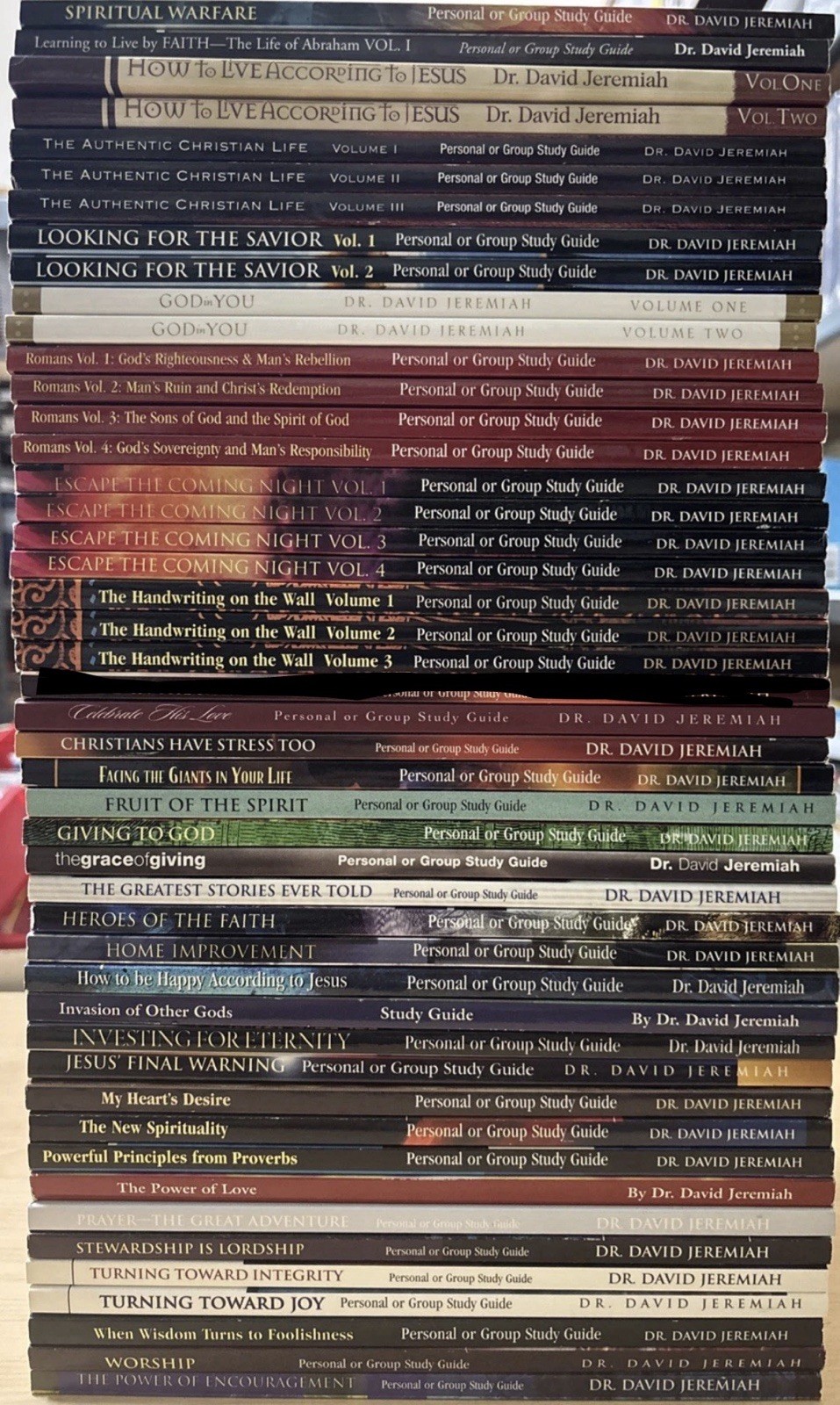 Lot of 46 Dr. David Jeremiah Paperback Study Guide Books Christian Turning Point