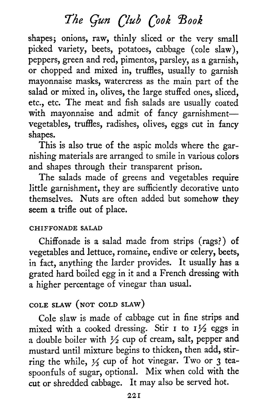 1930 The Gun Club Vintage Cook Book 306 Pages