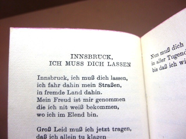Vintage 1950’s Deutsche Volkslieder German Folksongs 123 pages 2 1/2″ x 3 3/4″
