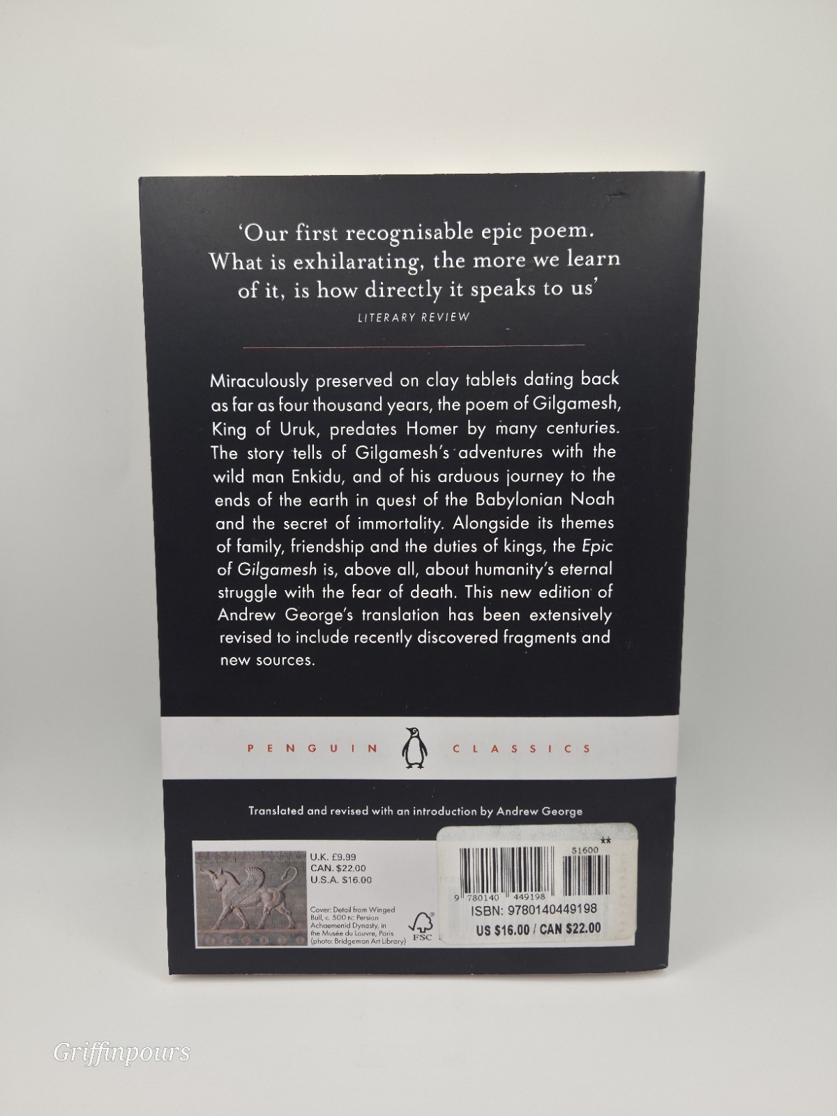 Epic of Gilgamesh by Andrew George (2003, Uk-B Format Paperback)
