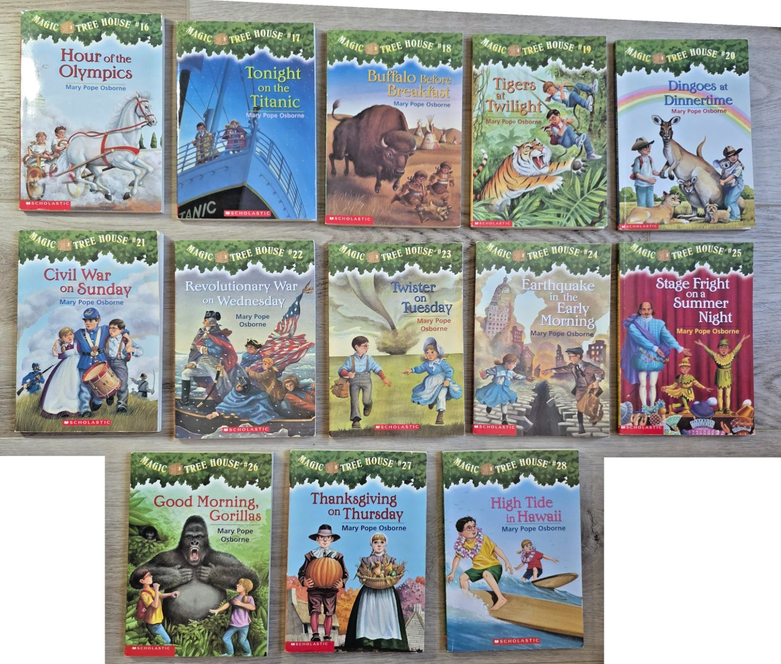 Magic Tree House Lot 28 Vintage Books by Mary Pope Osborne, Complete Set 1-28