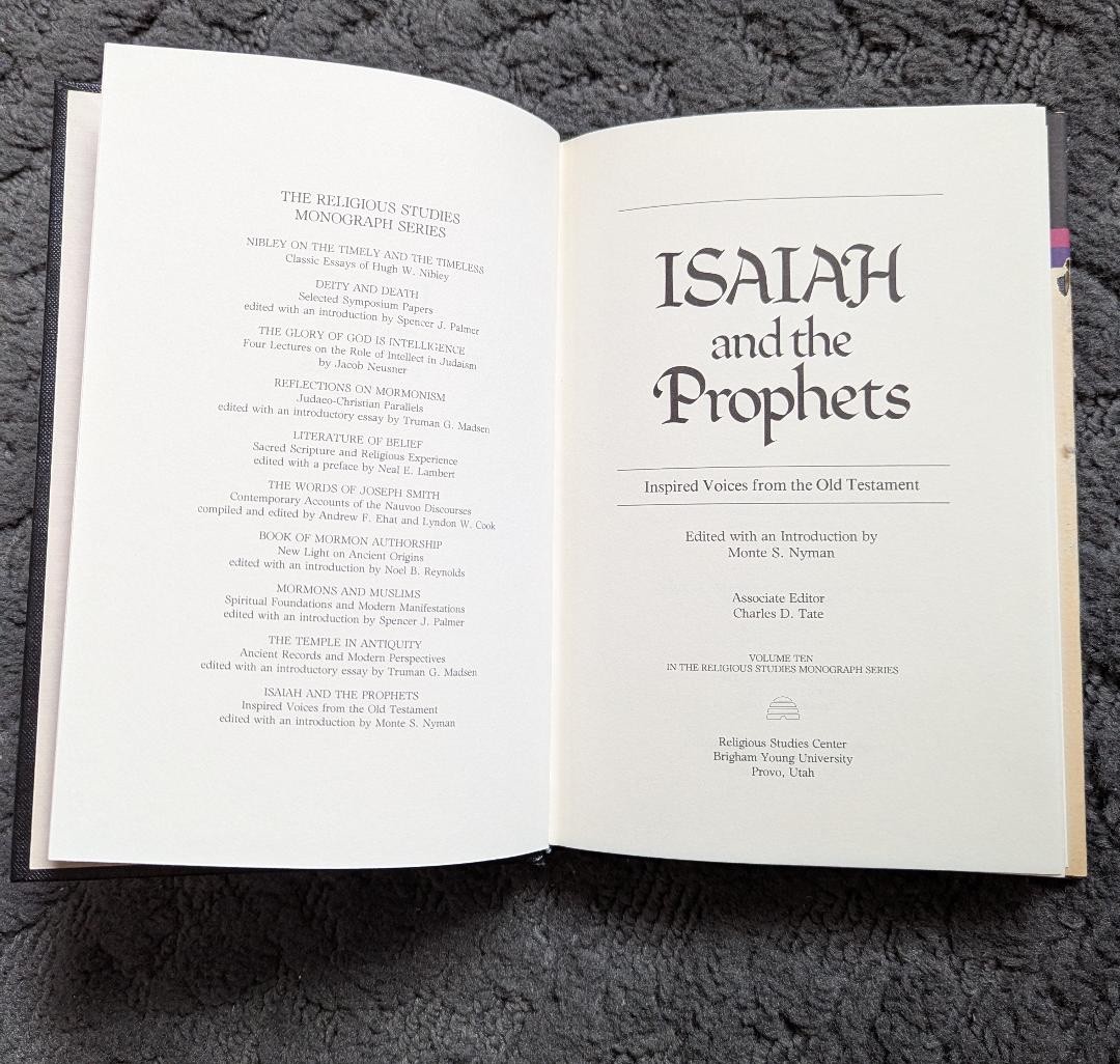 ISAIA AND THE PROPHETS 1984, Salt Lake City, Utah 177 pages