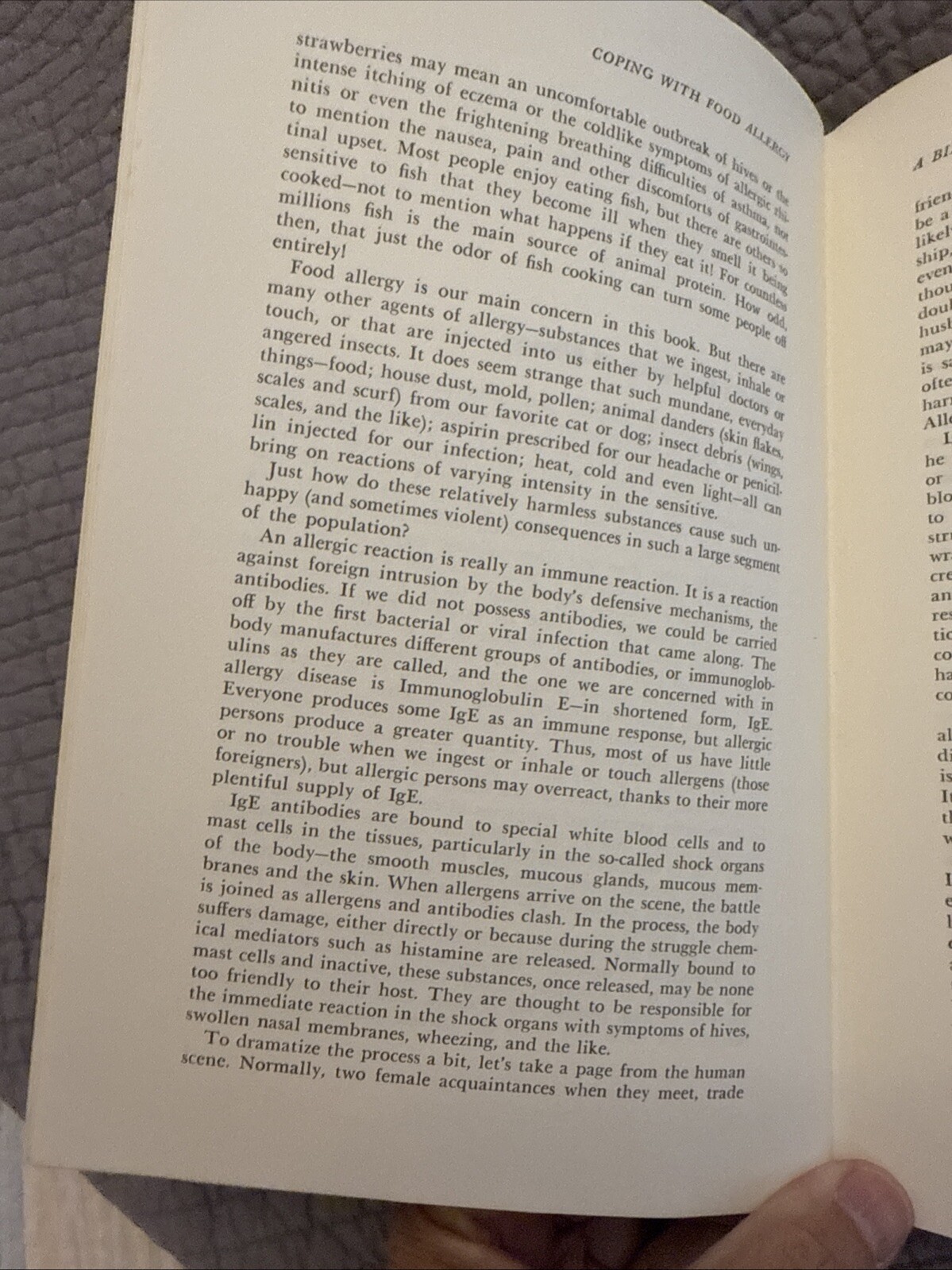 COPING WITH FOOD ALLERGY By Claude Albee Frazier MD – HBDJ Ex-lib 1975
