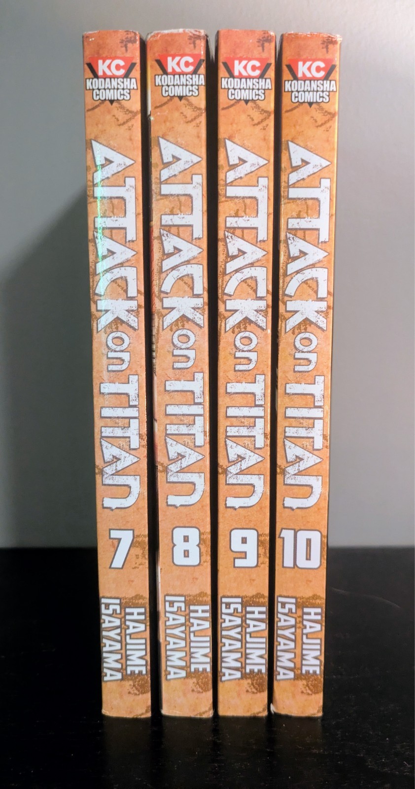 Attack on Titan Volumes 7, 8, 9, & 10 Kodansha Hajime Isayama KC Comics